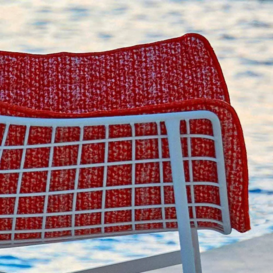 Varaschin Summer Set Garten Schaukelstuhl aus Stahl und Holz Viadurini