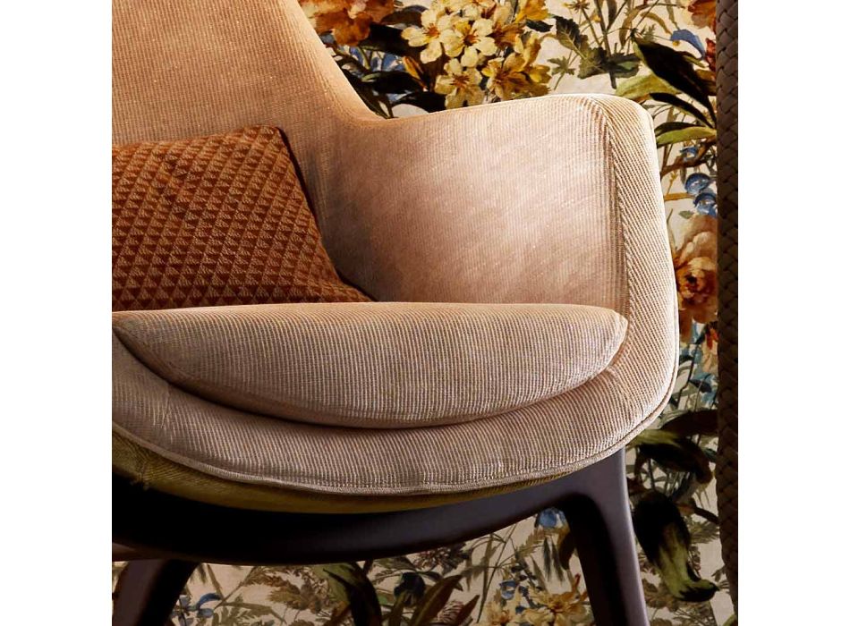 Bergére-Sessel aus Design-Stoff von Grilli Wilde in Italien