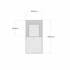 Ethnic Design Chaise Longue Sessel aus grauem oder blauem Samt - Fiber Viadurini