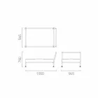 Modernes Design Chaiselongue Sessel für Garten Made in Italy - Ontario1 Viadurini