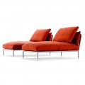 Modernes Design Chaiselongue Sessel für Garten Made in Italy - Ontario1