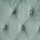 Klassischer Sessel aus gepolstertem Holz mit Samteffekt Homemotion - Nichy Viadurini