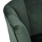Klassischer Sessel aus Kiefernholz und grauem oder grünem Samteffekt - Sammy Viadurini