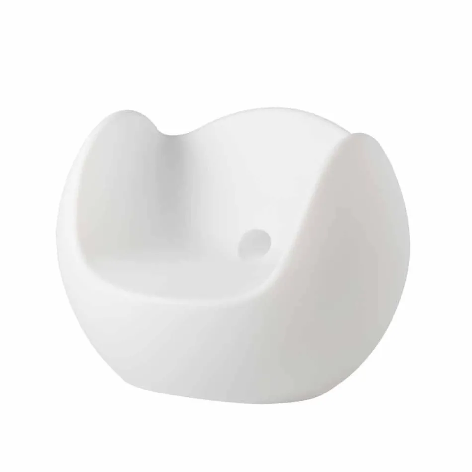 Schaukelsessel Runde helle Dia Blos made in Italy Viadurini