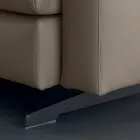 Sessel mit Sitzkissen gepolstert aus Federn und Polyester Made in Italy - Malizioso Viadurini