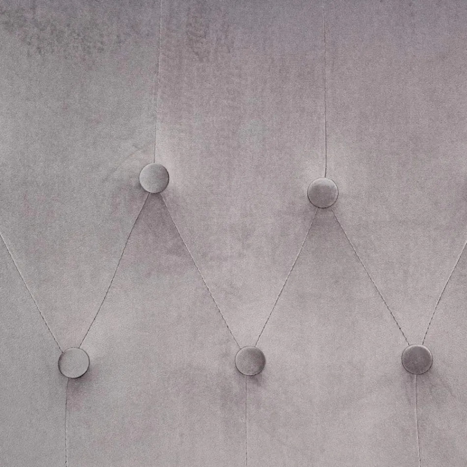 Sessel mit verstellbarer Struktur aus verchromtem Stahl und Samt - Giulia Viadurini