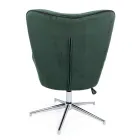 Sessel mit verstellbarer Struktur aus verchromtem Stahl und Samt - Giulia Viadurini