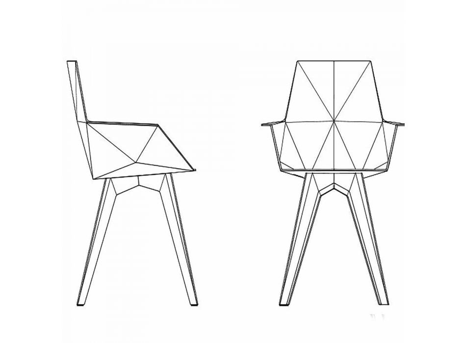 Faz Vondom Design Outdoor-Sessel, Polypropylen und Polycarbonat Viadurini