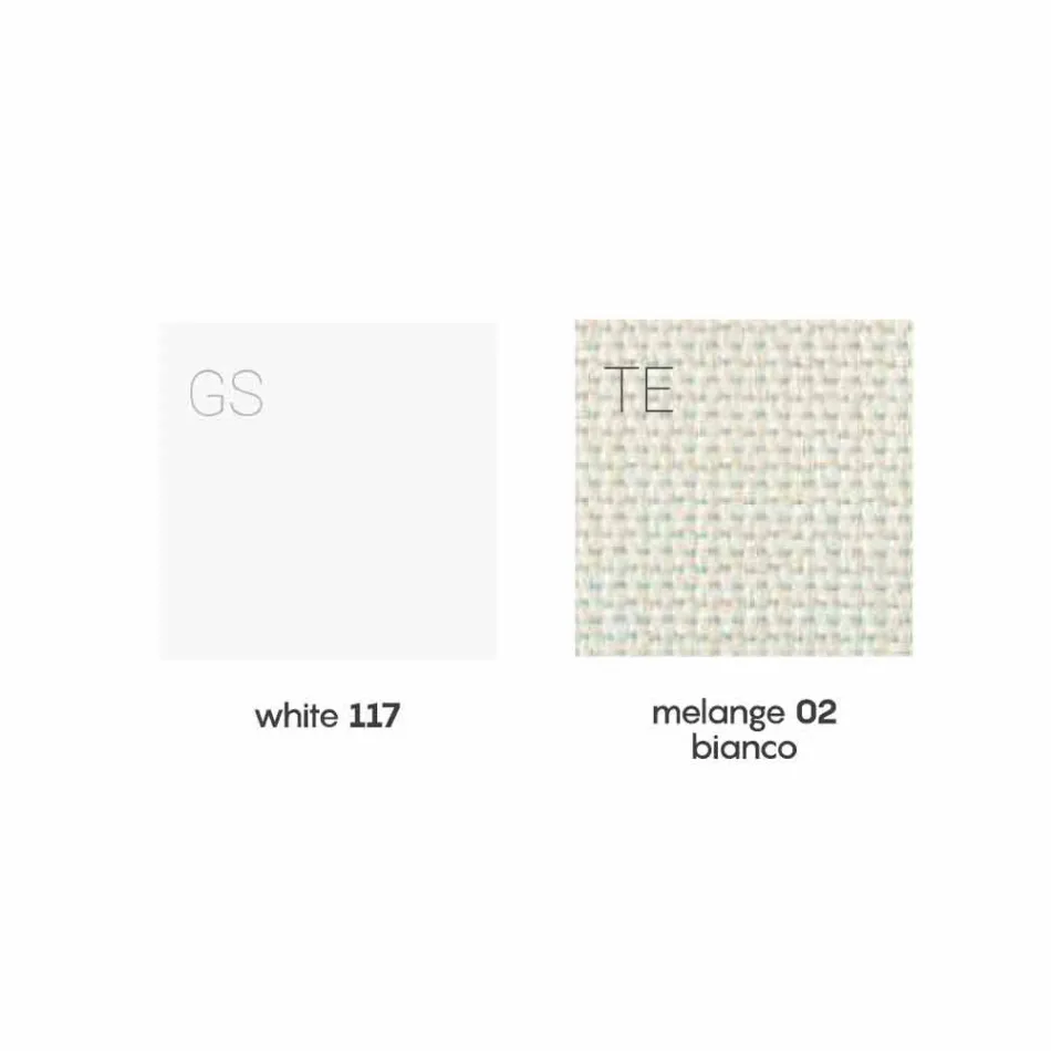 Gepolsterter Outdoor-Sessel in weißem und modernem Design - Samurai von Myyour Viadurini