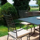 Stapelbarer Metallsessel für den Außenbereich Hergestellt in Italien, 4 Stück - Pira Viadurini