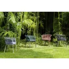 Outdoor-Sessel aus Seil, Stoff und Aluminium - Emma Cross von Varaschin Viadurini