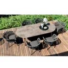 Outdoor-Sessel aus Seil, Stoff und Aluminium - Emma Cross von Varaschin Viadurini