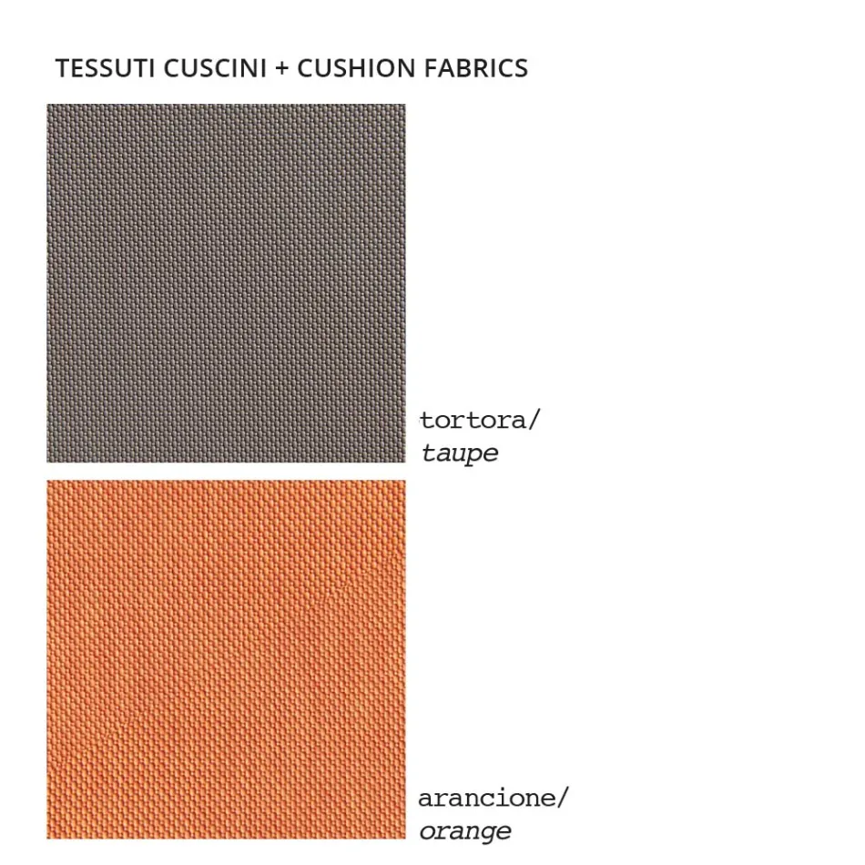 Outdoor-Sessel aus Polyethylen mit Kissen Made in Italy - Chiabotto Viadurini