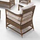Outdoor-Sessel aus handgewebtem Polyrattan - Gigi Viadurini