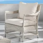 Outdoor-Sessel aus handgewebtem Polyrattan - Gigi Viadurini