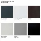 Moderner Outdoor-Sessel aus lackiertem Metall und Stoff Made in Italy - Olma Viadurini