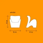 Design Coloured Plastic Outdoor oder Indoor Sessel - Lily von Myyour Viadurini