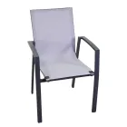 Outdoor-Sessel aus Aluminium und Textilene - Karte Viadurini