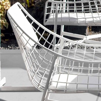 Outdoor-Sessel Varaschin Summer Design-Set aus weißem Stahl