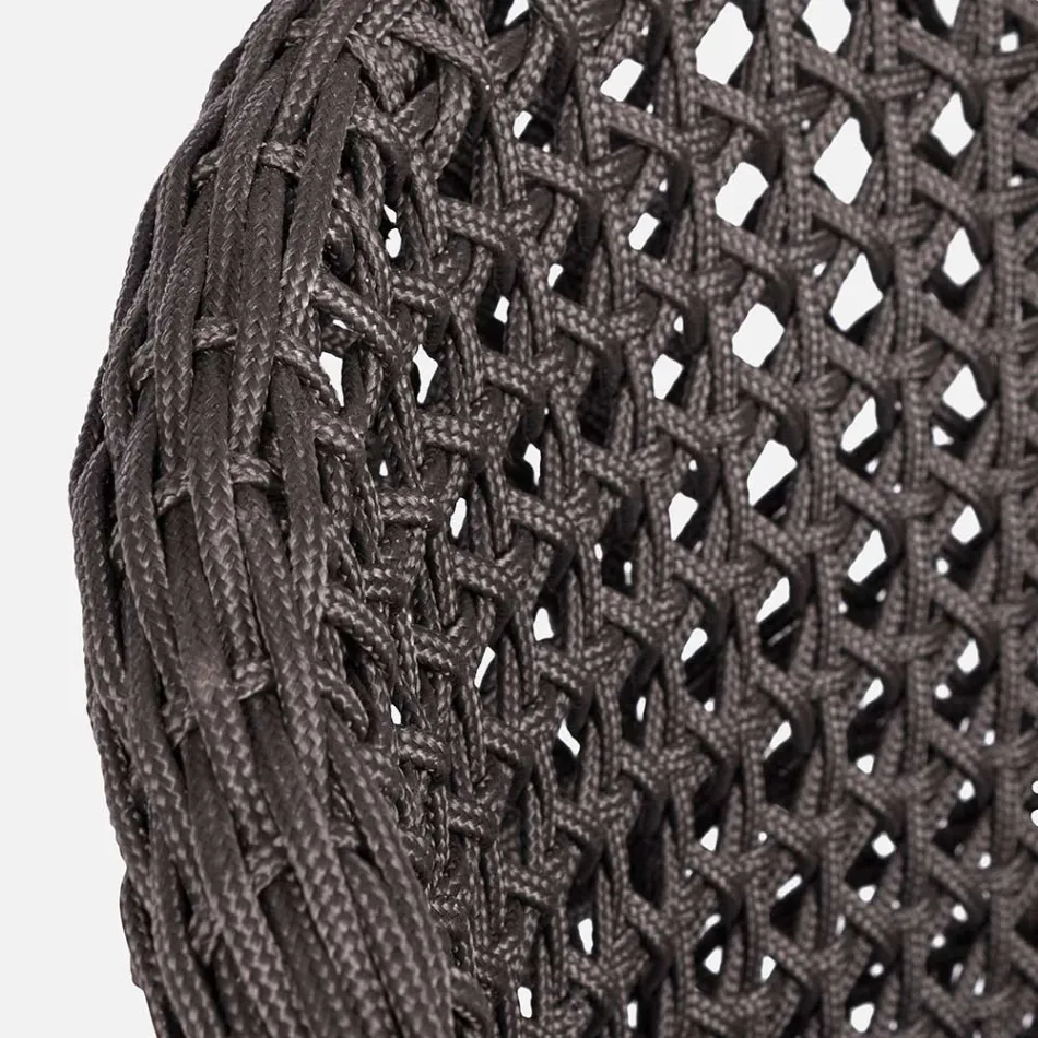 Gartensessel mit Teakbeinen und Stoffsitz, Homemotion – Chantall Viadurini