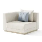 Gartensessel mit rechter Eckstruktur Made in Italy - Rubik Viadurini