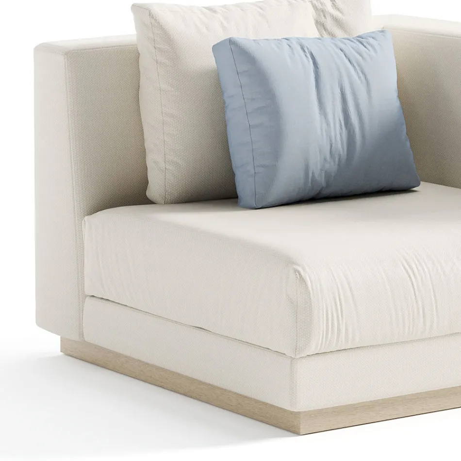 Gartensessel mit linker Eckstruktur Made in Italy - Rubik Viadurini