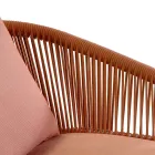 Gartenstuhl mit Aluminiumrahmen und Seilen mit Kissen - Zelt Viadurini