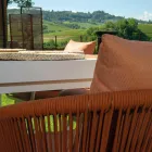 Gartenstuhl mit Aluminiumrahmen und Seilen mit Kissen - Zelt Viadurini