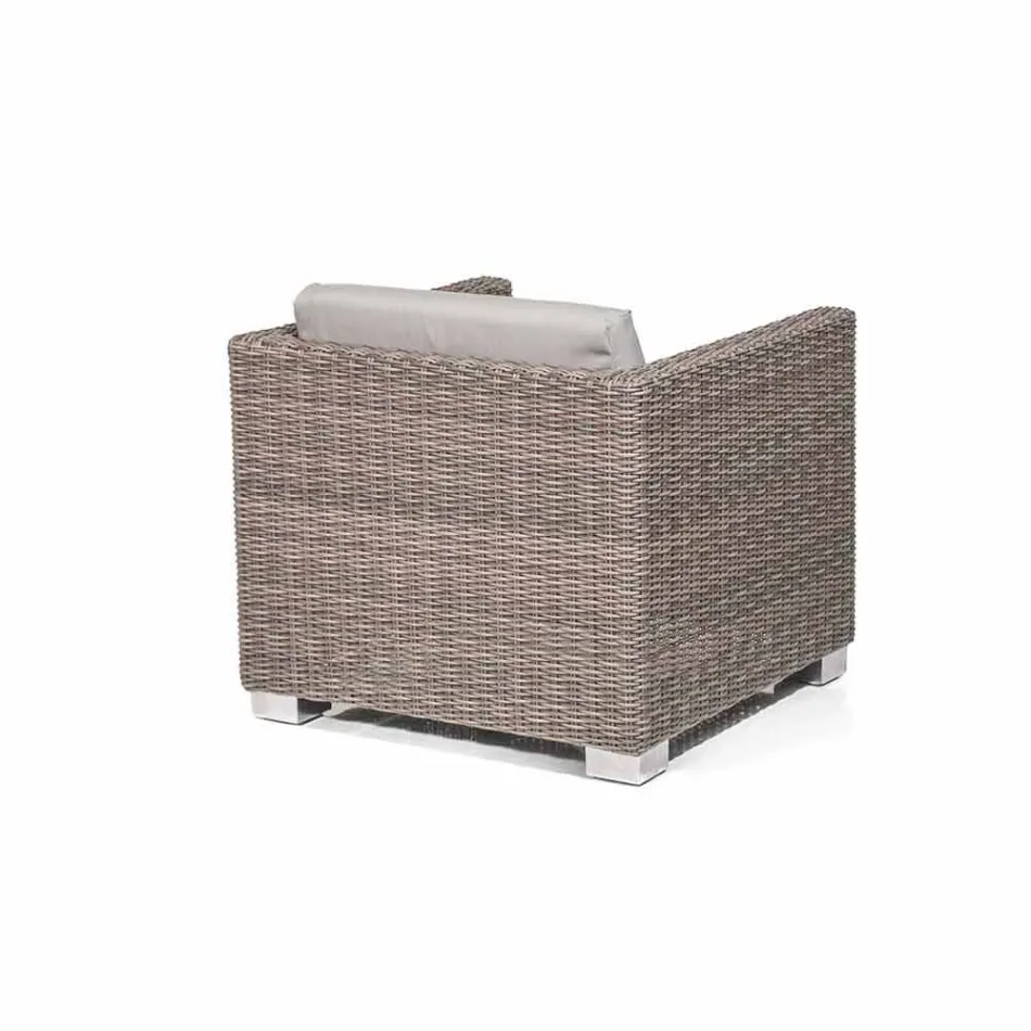 Sessel Hand gewebt Design Garten Elsa Viadurini