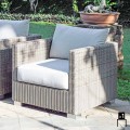 Polyrattan Loungesessel Elsa Design handgeflochten