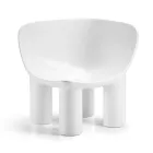 Gartensessel aus Polyethylen und Stoff Made in Italy - Freccia Viadurini