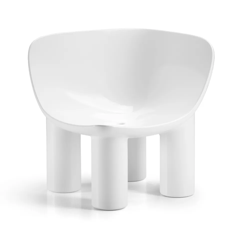 Gartensessel aus Polyethylen und Stoff Made in Italy - Freccia Viadurini