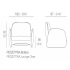 Pezzettina by Vondom Gartensessel aus Polyethylen, Design Viadurini