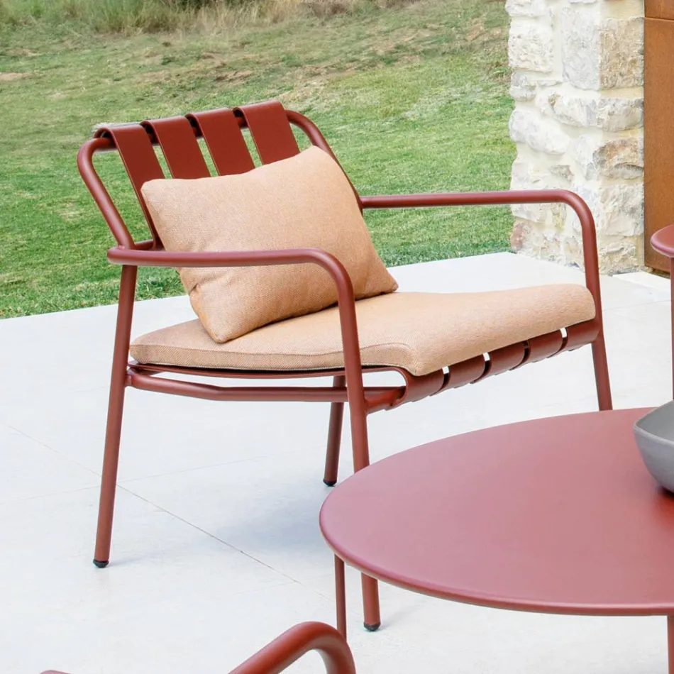 Gartensessel komplett aus Aluminium - Resplendent Viadurini