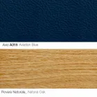 Wohnzimmersessel mit Fußstütze aus Leder und Holz Made in Italy - Butterfly Viadurini