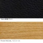 Wohnzimmersessel mit Fußstütze aus Leder und Holz Made in Italy - Butterfly Viadurini