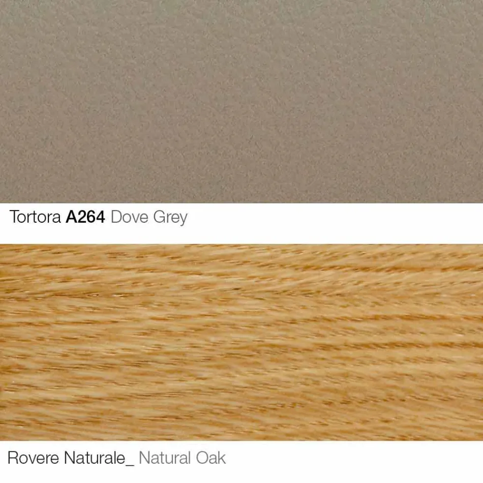 Wohnzimmersessel mit Fußstütze aus Leder und Holz Made in Italy - Butterfly Viadurini