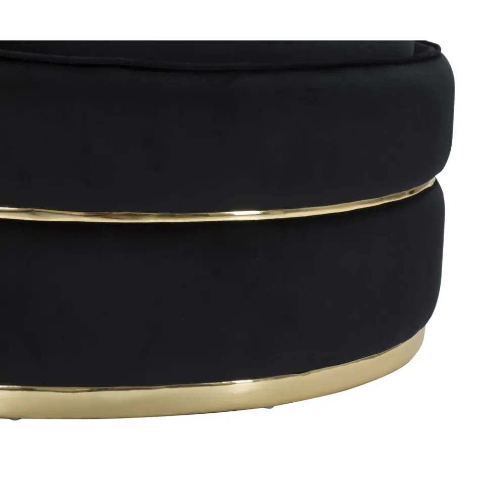 Gepolsterter und gepolsterter Wohnzimmersessel aus Stoff mit Dekorationen - Patch Viadurini