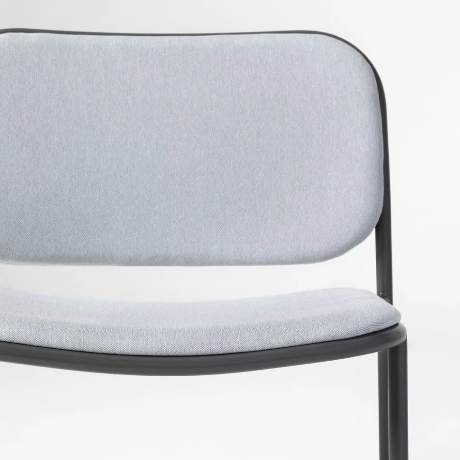 Wohnzimmersessel aus Stoff und Metall Made in Italy 2 Stück - Sangria Viadurini