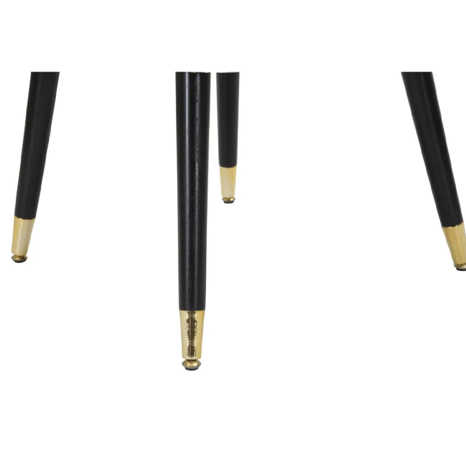 Wohnzimmersessel mit Stoffbezug und modernen Holzbeinen - Ezia Viadurini