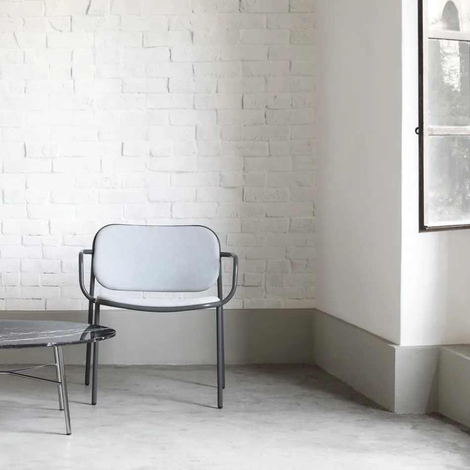 Wohnzimmersessel mit Stoffbezug Made in Italy 2 Stück - Sangria Viadurini