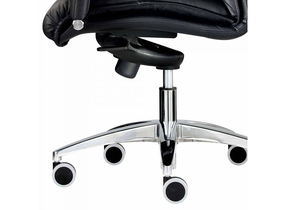 Drehbarer Executive Office Sessel aus Leder und Ecoleather - Oliviero