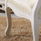 Sessel klassisches Design aus Holz, gepolstert in Stoff Turner Viadurini