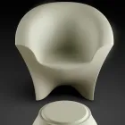 Outdoor-Design-Sessel aus mattem oder lackiertem Polyethylen, hergestellt in Italien – Conda Viadurini