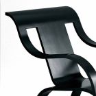 Design-Sessel aus schwarzem Sperrholz oder Birke Made in Italy - Galatea Viadurini
