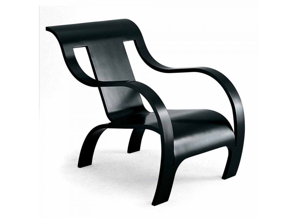Design-Sessel aus schwarzem Sperrholz oder Birke Made in Italy - Galatea