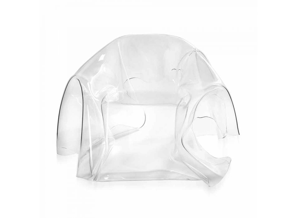 Moderner Design-Sessel aus transparentem Plexiglas Paris, hergestellt in Italien Viadurini