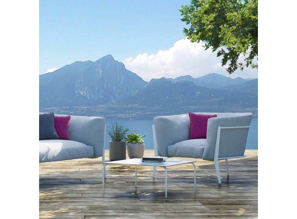Moderner und in Italien hergestellter Design-Sessel für den Außen- oder Innenbereich - Carminio1 Viadurini