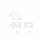 Moderner und in Italien hergestellter Design-Sessel für den Außen- oder Innenbereich - Carminio1 Viadurini