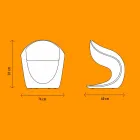 Interner oder externer Design-Sessel aus weißem Polyethylen - Petra von Myyour Viadurini